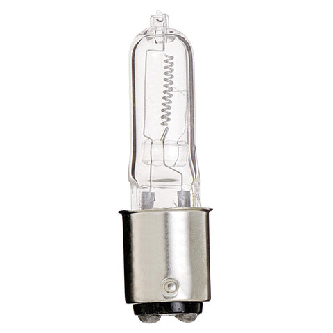 Satco - 50 Watt; Halogen; T4; Clear; 2000 Average rated hours; 750 Lumens; DC Bay base; 120 Volt