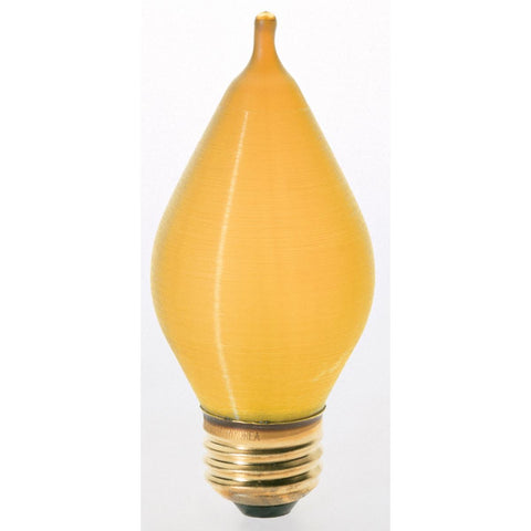 Satco - 40 Watt C15 Incandescent; Spun Amber; 4000 Average rated hours; Medium base; 120 Volt; Carded