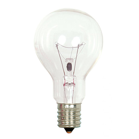 Satco - 40 Watt A15 Incandescent; Clear; Appliance Lamp; 1000 Average rated hours; 420 Lumens; Intermediate base; 120 Volt; 2-Card
