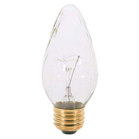 Satco - 25 Watt F15 Incandescent; White; 1500 Average rated hours; 160 Lumens; Medium base; 120 Volt; 2-Card