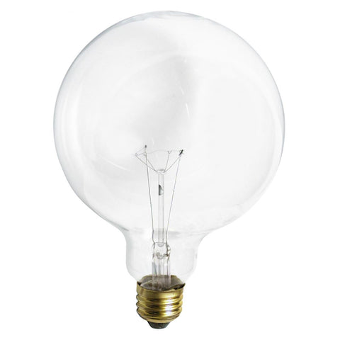 Satco - 100 Watt G40 Incandescent; Clear; 4000 Average rated hours; 1150 Lumens; Medium base; 120 Volt
