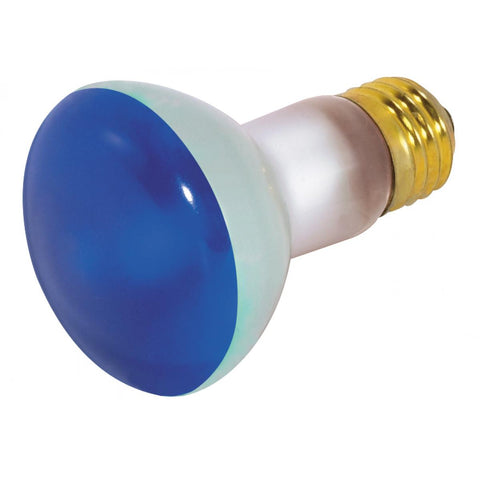 Satco - 50 Watt R20 Incandescent; Blue; 2000 Average rated hours; Medium base; 130 Volt
