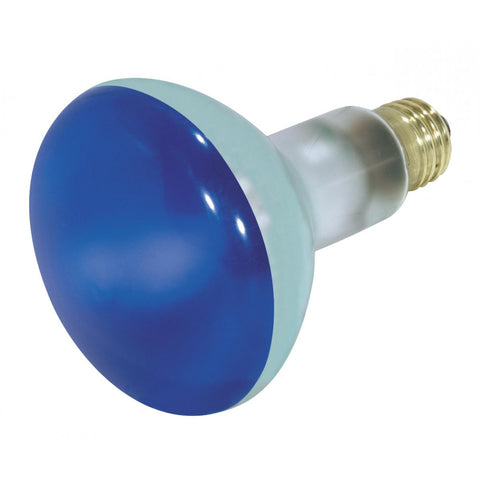 Satco - 75 Watt BR30 Incandescent; Blue; 2000 Average rated hours; Medium base; 130 Volt
