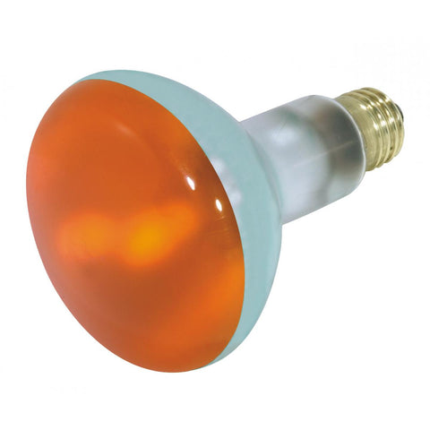 Satco - 75 Watt BR30 Incandescent; Amber; 2000 Average rated hours; Medium base; 130 Volt