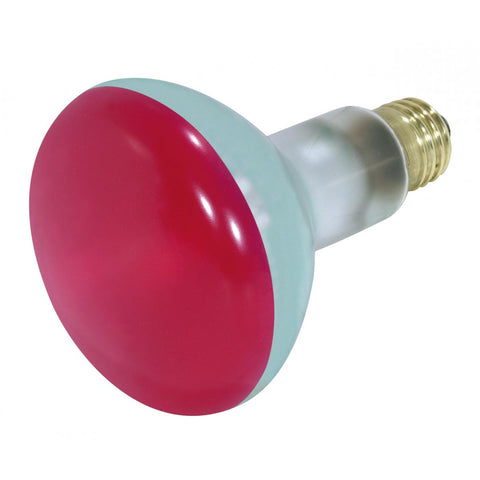 Satco - 75 Watt BR30 Incandescent; Red; 2000 Average rated hours; Medium base; 130 Volt