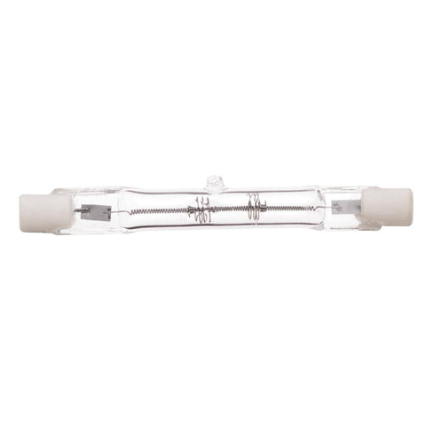Satco - 250 Watt; Halogen; T3; Clear; 1500 Average rated hours; 4500 Lumens; Double Ended base; 78mm; 120 Volt