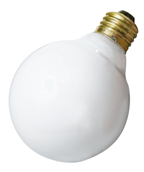 40W G25 Globe - Medium Base - White - 120V