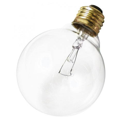 Satco - 40 Watt G25 Incandescent; Clear; 3000 Average rated hours; 360 Lumens; Medium base; 120 Volt