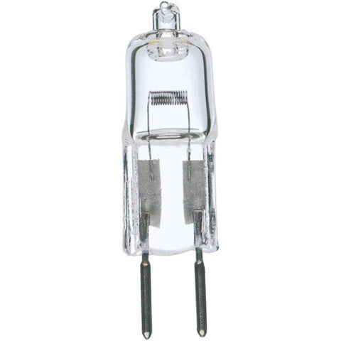 Satco - 35 Watt; Halogen; T4; Clear; 2000 Average rated hours; 595 Lumens; Bi Pin GY6.35 base; 12 Volt; Carded