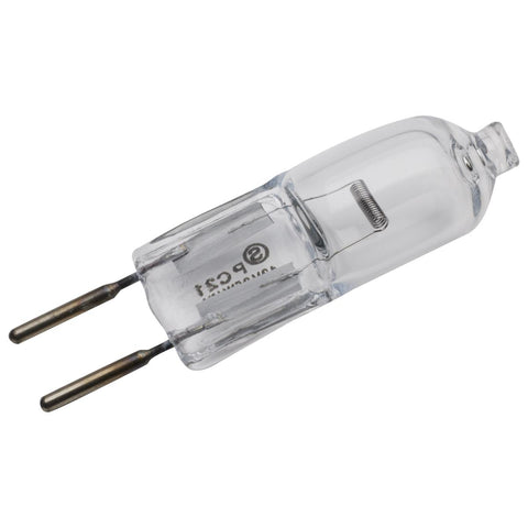 Satco - 35 Watt; Halogen; T4; Clear; 2000 Average rated hours; 595 Lumens; Bi Pin GY6.35 base; 12 Volt; Carded