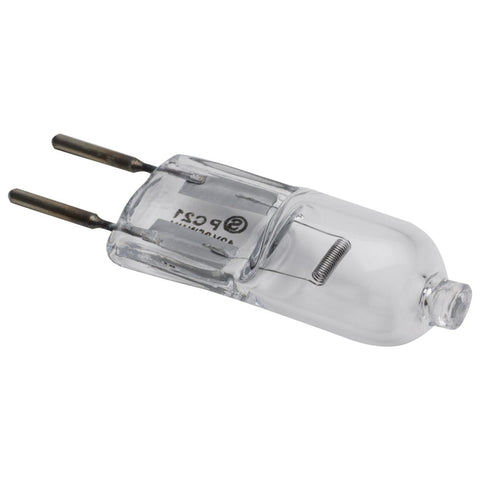 Satco - 35 Watt; Halogen; T4; Clear; 2000 Average rated hours; 595 Lumens; Bi Pin GY6.35 base; 12 Volt; Carded