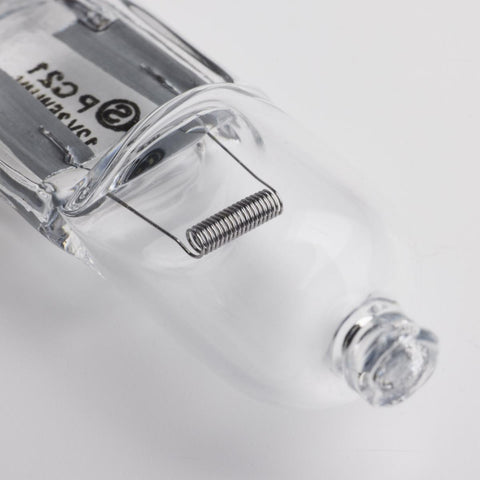 Satco - 35 Watt; Halogen; T4; Clear; 2000 Average rated hours; 595 Lumens; Bi Pin GY6.35 base; 12 Volt; Carded