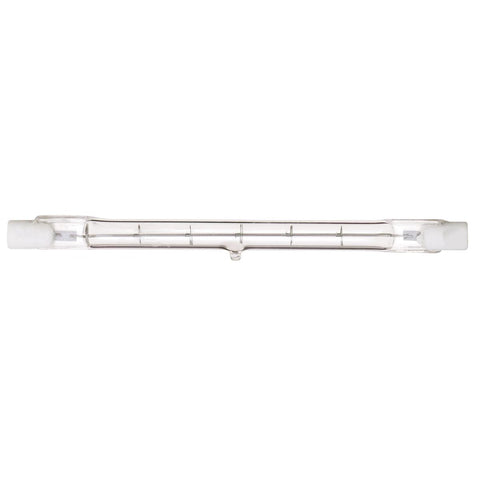 Satco - 150 Watt; Halogen; T3; Clear; 1500 Average rated hours; 2400 Lumens; Double Ended base; 118mm; 120 Volt; Carded