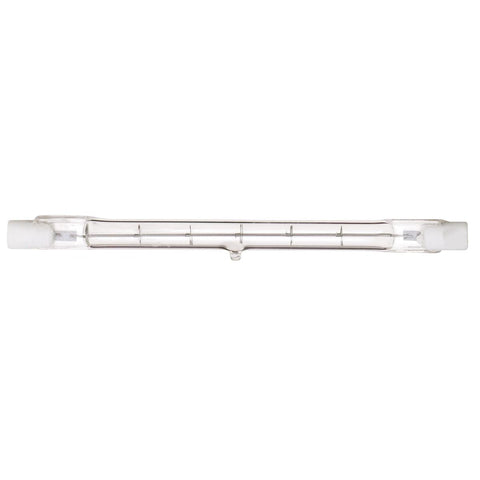 Satco - 200 Watt; Halogen; T3; Clear; 1500 Average rated hours; 3400 Lumens; Double Ended base; 118mm; 120 Volt; Carded