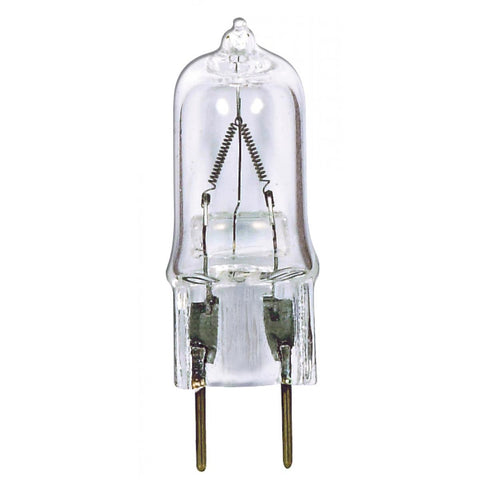 Satco - 75 Watt; Halogen; T4; Clear; 2000 Average rated hours; 1250 Lumens; Bi Pin G8 base; 120 Volt; Carded