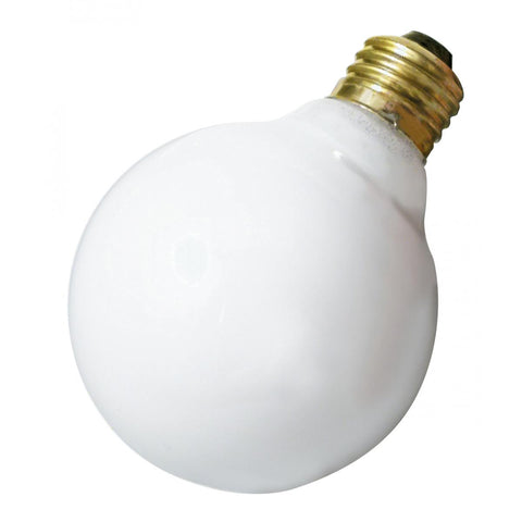 Satco - 40 Watt G30 Incandescent; Gloss White; 2500 Average rated hours; 300 Lumens; Medium base; 120 Volt