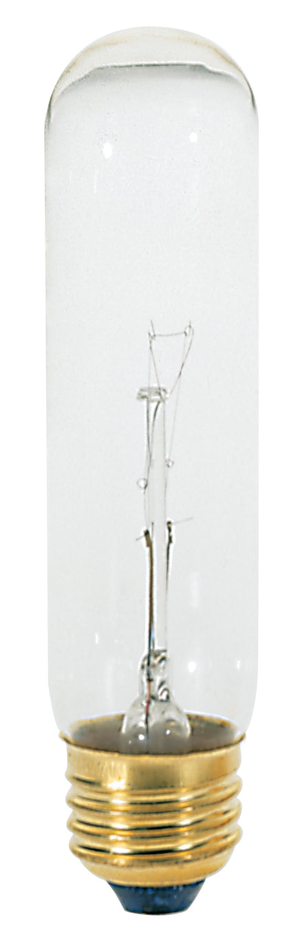 60W T10 Tubular Bulb - Medium Base - Clear - 120V - 1 / Card