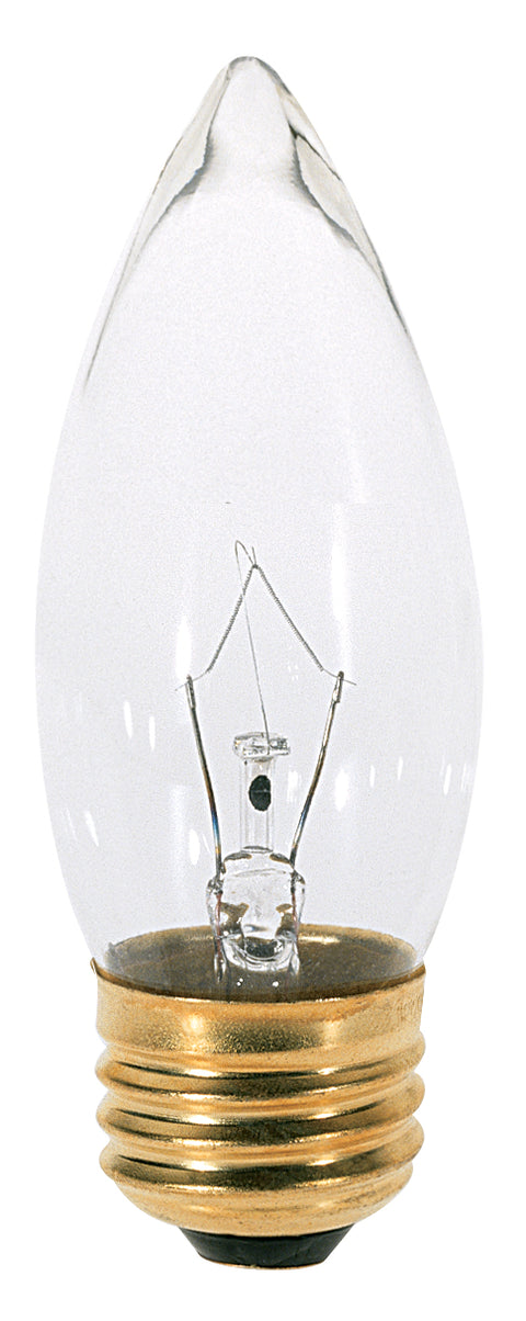 40W Torpedo - Medium Base - Clear - 120V - 2 / Card