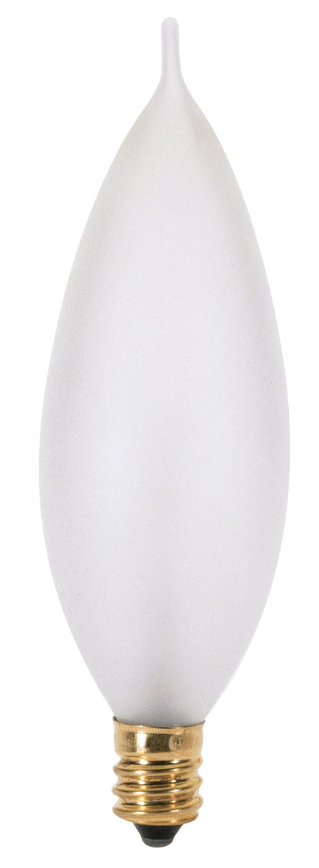 60W Turn Tip - Candelabra Base - Frosted - 120V - 2 / Card