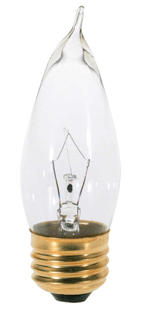 40W Turn Tip - Medium Base - Clear - 120V - 2 / Card