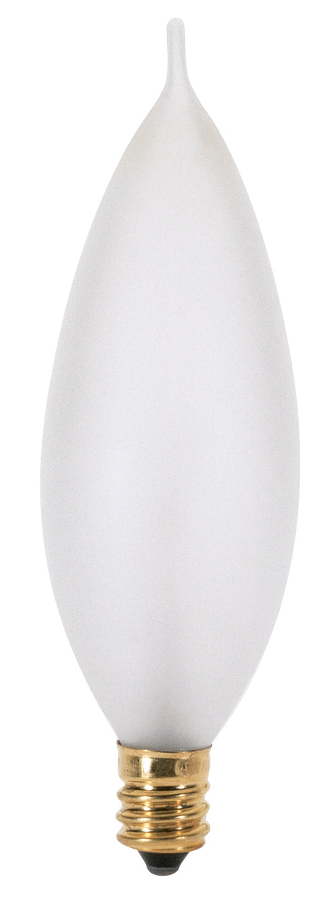40W Turn Tip - Candelabra Base - Frosted - 120V - 2 / Card