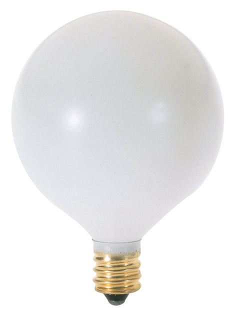 40W G16 1/2 - Candelabra Base - Satin White - 120V