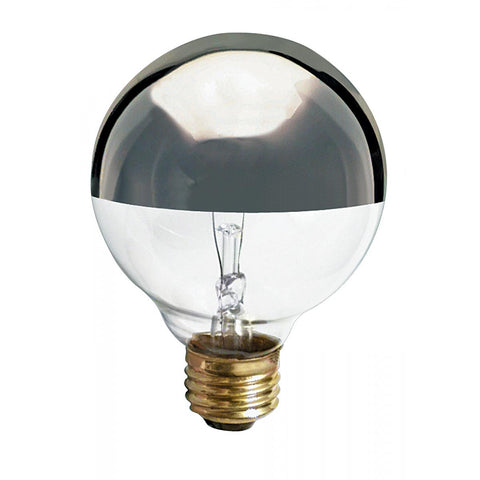 Satco - 25 Watt G25 Incandescent; Silver Crown; 1500 Average rated hours; 150 Lumens; Medium base; 120 Volt