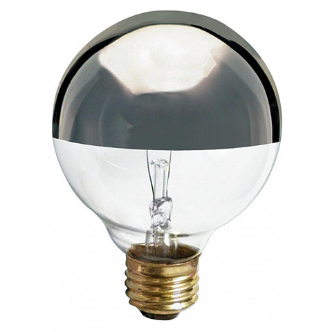 Satco - 40 Watt G25 Incandescent; Silver Crown; 1500 Average rated hours; 280 Lumens; Medium base; 120 Volt
