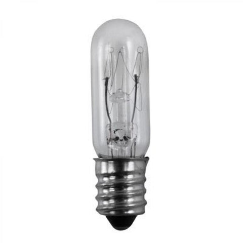 Satco - 15 Watt T4 1/2 Incandescent; Clear; 1000 Average rated hours; 90 Lumens; Candelabra base; 130 Volt