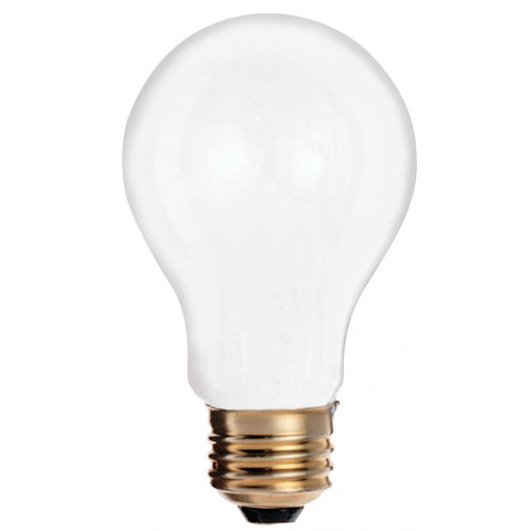 Satco - 25 Watt A19 Incandescent; Frost; 2500 Average rated hours; 180 Lumens; Medium base; 130 Volt; 2/Pack