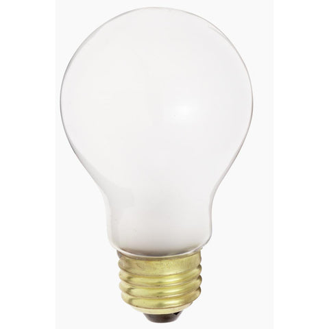 Satco - 40 Watt A19 Incandescent; Frost; 2500 Average rated hours; 300 Lumens; Medium base; 130 Volt; 2/Pack