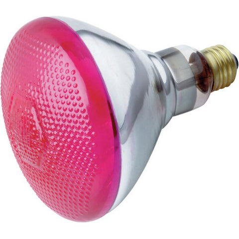 Satco - 100 Watt BR38 Incandescent; Pink; 2000 Average rated hours; Medium base; 120 Volt