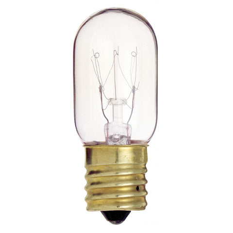 Satco - 15 Watt T7 Incandescent; Clear; 2500 Average rated hours; 95 Lumens; Intermediate base; 130 Volt; Carded