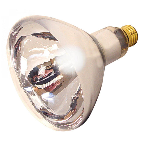 Satco - 125 Watt R40 Incandescent; Clear Heat; 6000 Average rated hours; Medium base; 120 Volt