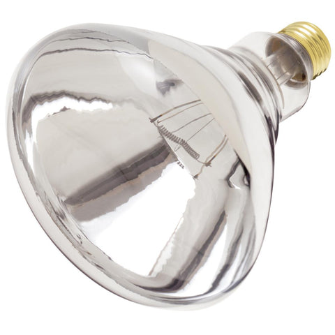 Satco - 250 Watt R40 Incandescent; Clear Heat; 6000 Average rated hours; Medium base; 120 Volt