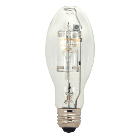 Satco - 150 Watt; Metal Halide HID; Medium base; ED17; Clear; 65 CRI; 4000K