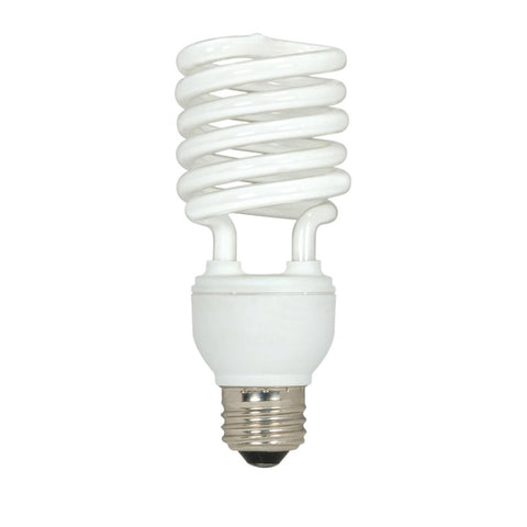 Satco - 23 Watt; Mini Spiral Compact Fluorescent; 5000K; 82 CRI; Medium base; 120 Volt; 3-pack