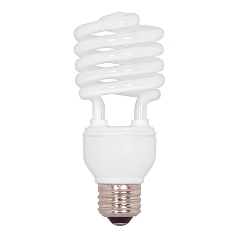 Satco - 23 Watt; Mini Spiral Compact Fluorescent; 5000K; 82 CRI; Medium base; 120 Volt
