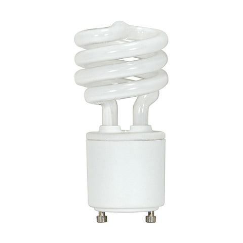 Satco - 13 Watt; Mini Spiral Compact Fluorescent; 2700K; 82 CRI; GU24 base; 120 Volt