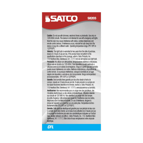 Satco - 13 Watt; Mini Spiral Compact Fluorescent; 2700K; 82 CRI; GU24 base; 120 Volt