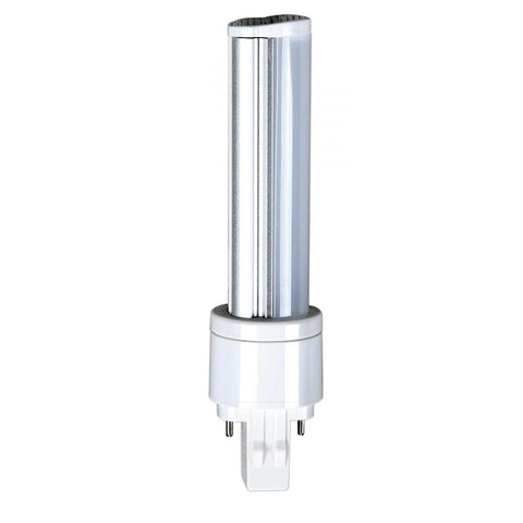 Satco - 6 Watt LED PL 2-PIN; 5000K; 600 Lumens; GX23 base; 50000 Average rated hours; 120 deg. Beam Angle; 120-277 Volt; Type B; Ballast Bypass