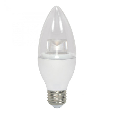 Satco - 4.5 Watt; B11 LED; 3000K; Medium base; 120 Volt