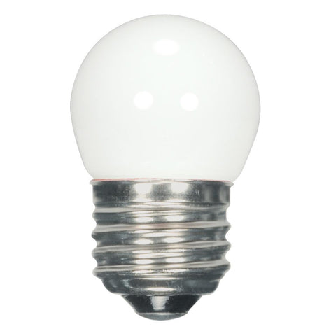 Satco - 1.2 Watt LED; S11; White; 2700K; Medium base; 120 Volt; Carded