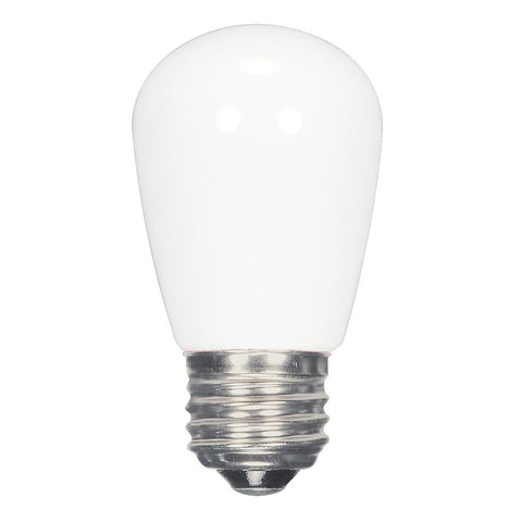 Satco - 1.4 Watt LED; S14; White; 2700K; Medium base; 120 Volt; Carded