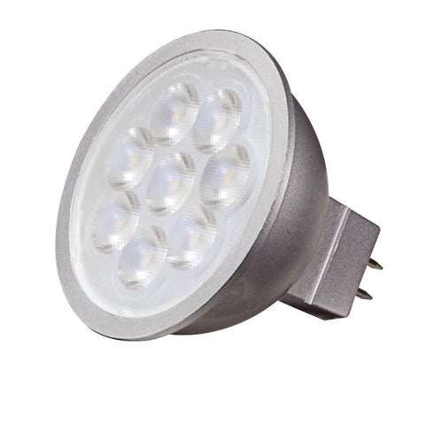 Satco - 6.5 Watt; LED MR16 LED; 5000K; 40 deg. Beam Angle; GU5.3 base; 12 Volt AC/DC