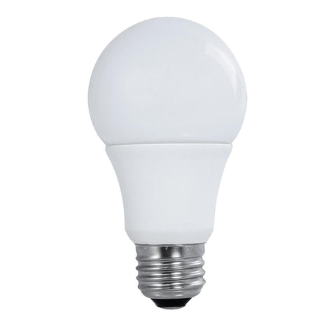 Satco - 10 Watt; A19 LED; Frosted; 2700K Medium base; 200 deg. Beam Angle; 120 Volt; Non-Dimmable; 4-Pack