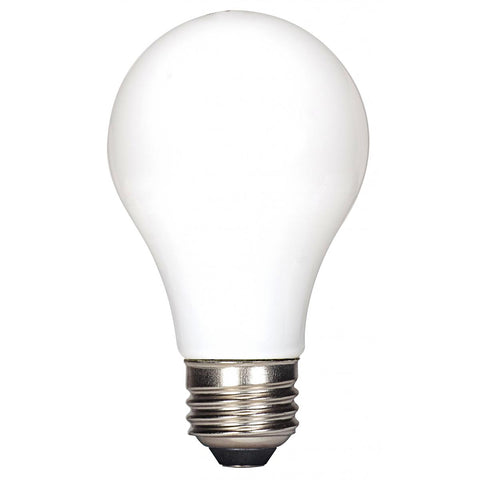 Satco - 4.5 Watt A19 LED; Soft white finish; Medium base; 2700K; 450 Lumens; 120 Volt