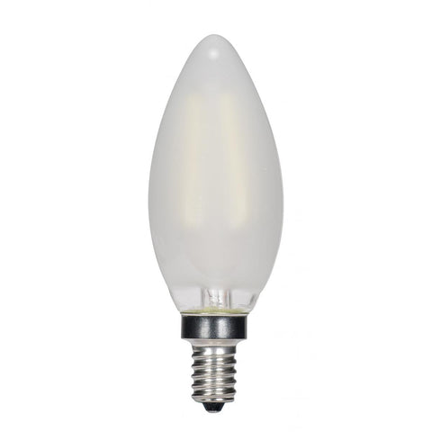Satco - 3.5 Watt B11 LED; Frosted; Candelabra base; 2700K; 350 Lumens; 120 Volt