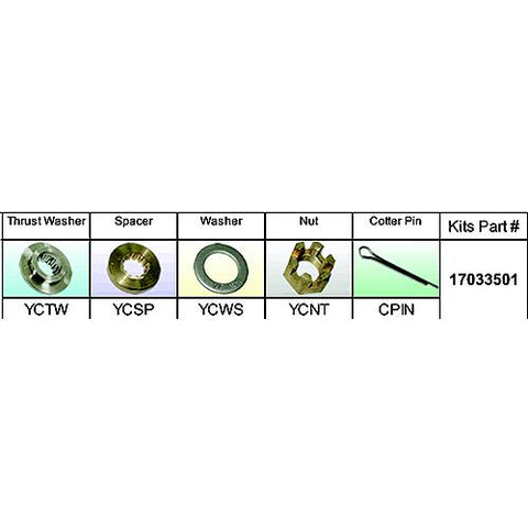 Solas 17033501 Fixed Hub Prop Hardware Kit - Yamaha, Type C