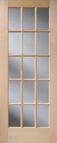 32 in. x 80 in. 15 Lite French Door Exterior
